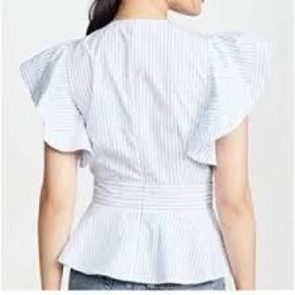 Veronica Beard Han Peplum Blouse - Picture 9 of 10